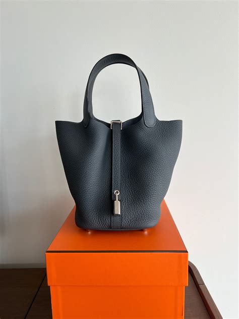 hermes picotin gris misty|Hermes picotin price.